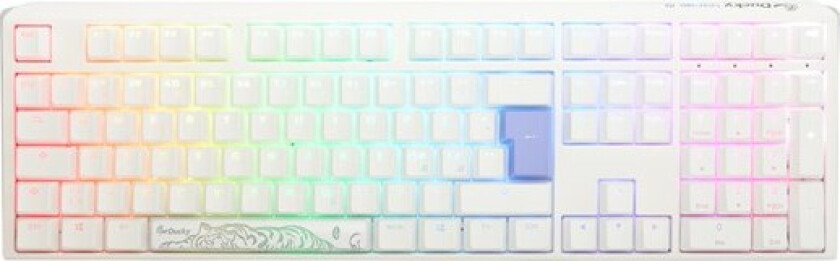 One 3 Pure White Rgb Hotswap Tastatur [Mx Blue]