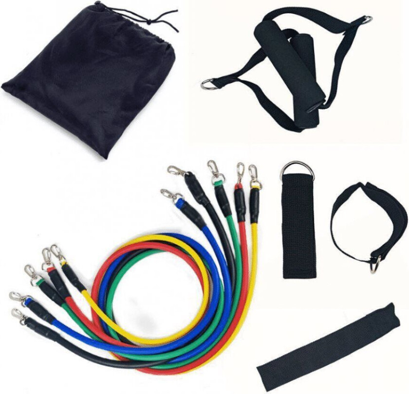 Resistance Bands / Motstandsbånd i komplett treningssett