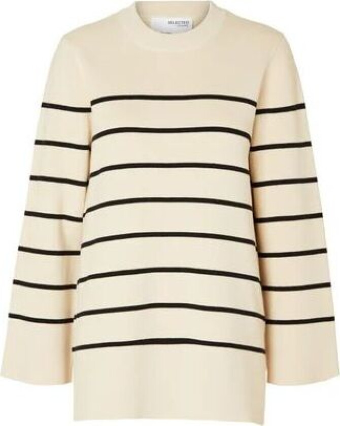 Liva LS Long Knit O-Neck - Birch XL