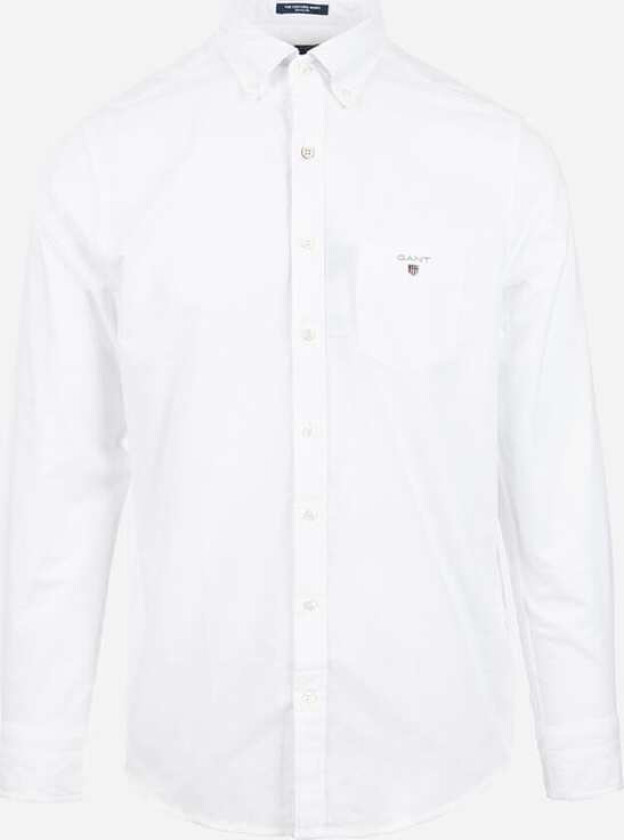 Gant Oxford Shirt Regular - White Hvit XL