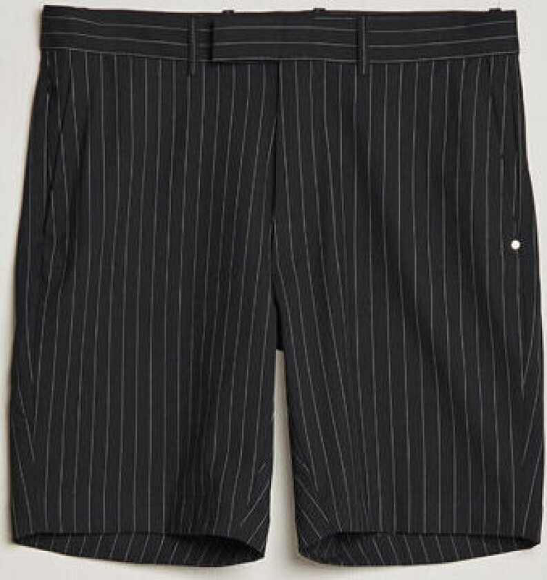 Tailored Golf Shorts Black Pinstripe