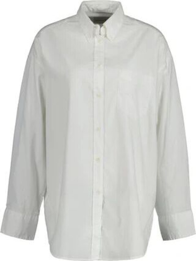 Oversized Fit Luxury Oxford Shirt - Eggshell 36