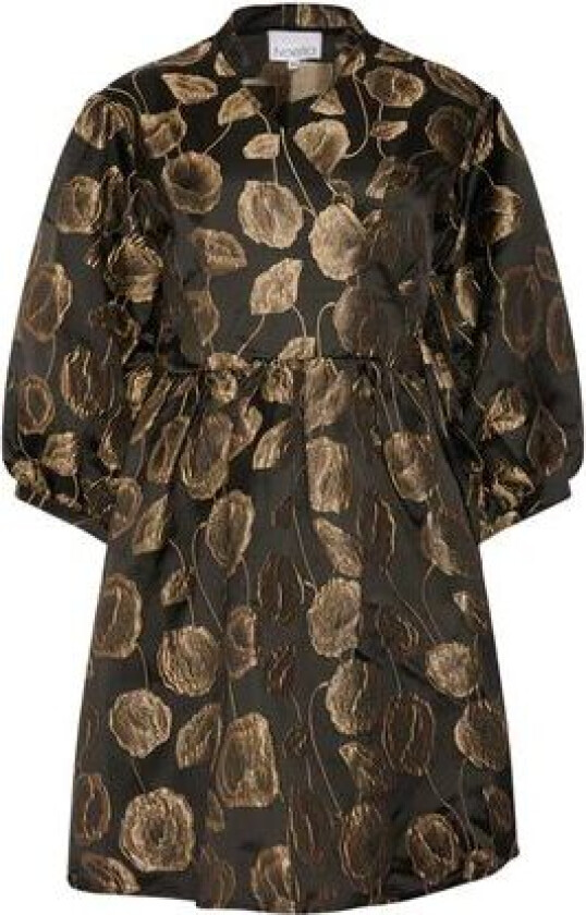 Bilde av Pina Aya Wrap Dress - Gold Mix XS