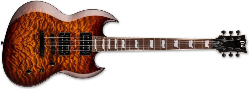 Ltd Viper-256 Dark Brown Sunburst