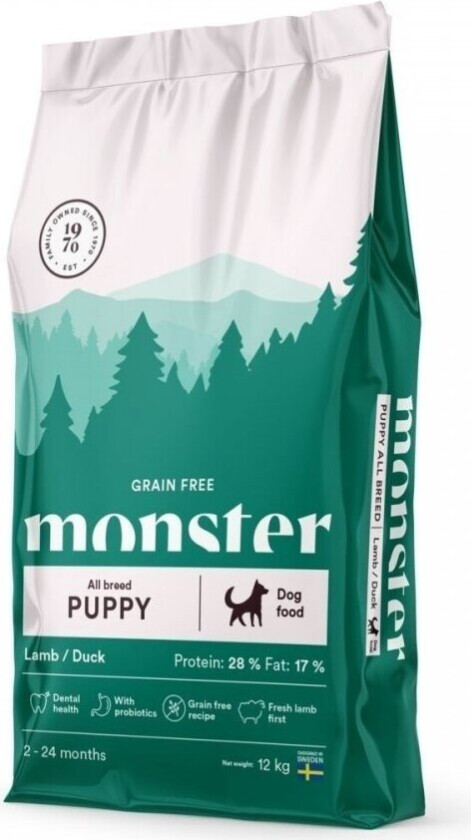 Monster Dog Puppy All Breed Grain Free Lamb & Duck (12 kg)