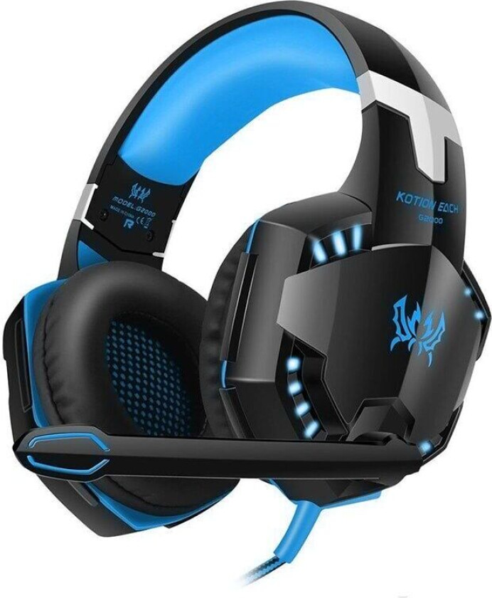 G2000 Pro Gaming Headset - Blå