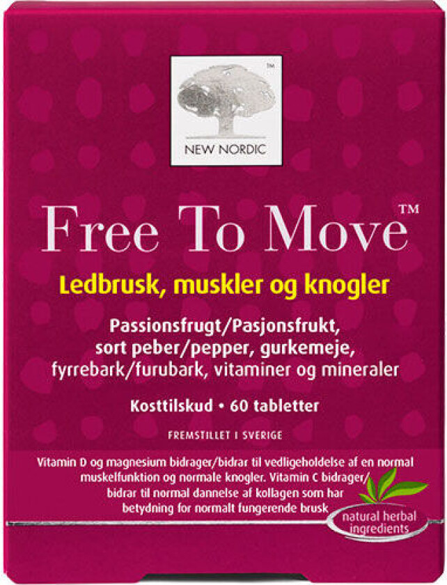 Free To Move - 60 Tabletter