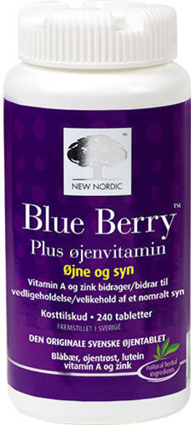 NEW NORDIC Blue Berry Plus øyevitamin