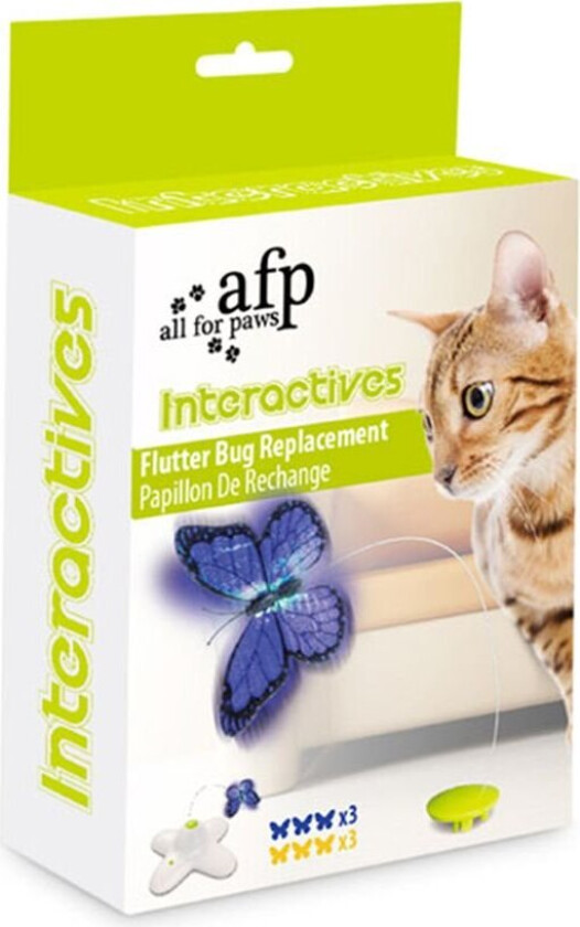 All For Paws Reserve Sommerfugler 6-pk