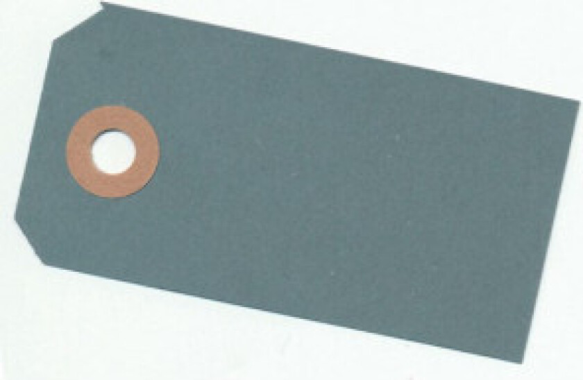 Manillamerker Grå 4x8cm - 10 stk