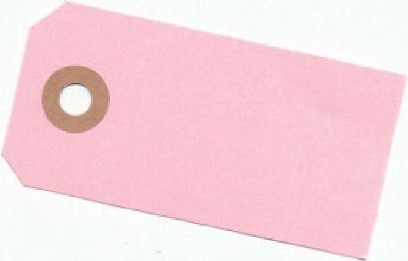 Bilde av Manillamerker Lyserød 4x8cm - 10 stk