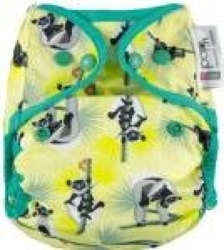 Lukk Caboo bleier Trekk, gjenbruksbleie med trykknapper Lemur 3-16 kg, 1 stk.