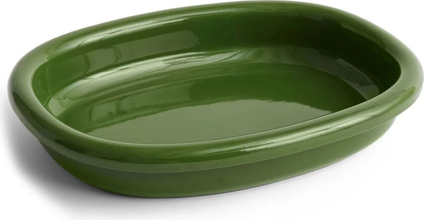 Barro ovalt serveringsfat stort 27x36 cm Green