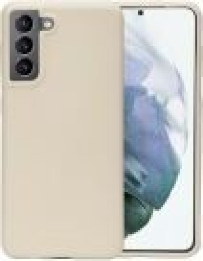 Bornholm - Bakdeksel til mobiltelefon - 100 % biologisk nedbrytbart plantebasert materiale - saharasand - for Samsung Galaxy S21+ 5G