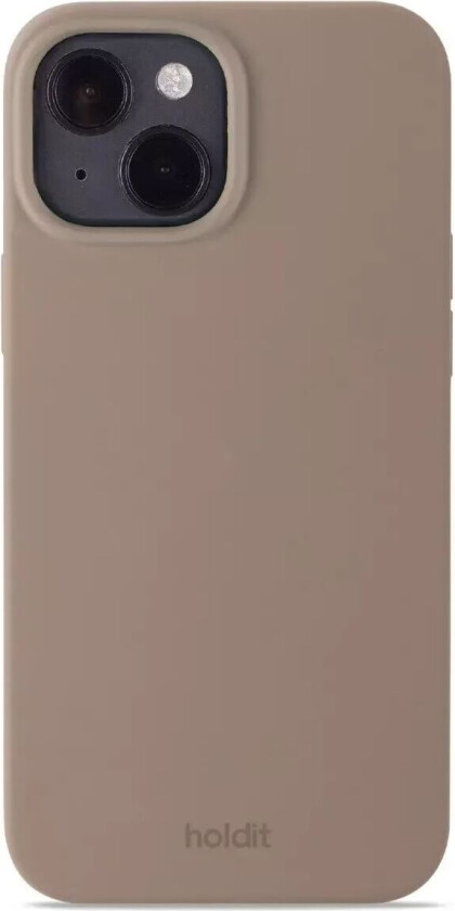 Holdit iPhone 15 Soft Touch Silikon Deksel - Mocha Brown