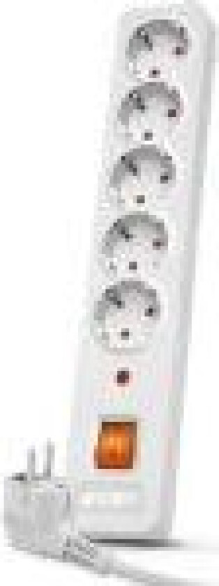 Power strip Acar X5 surge protector 5 sockets 5m gray (6332)