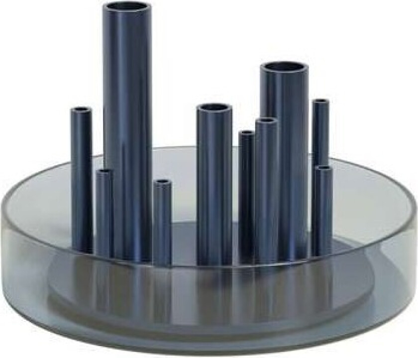 Ikeru low vase Dusk blue