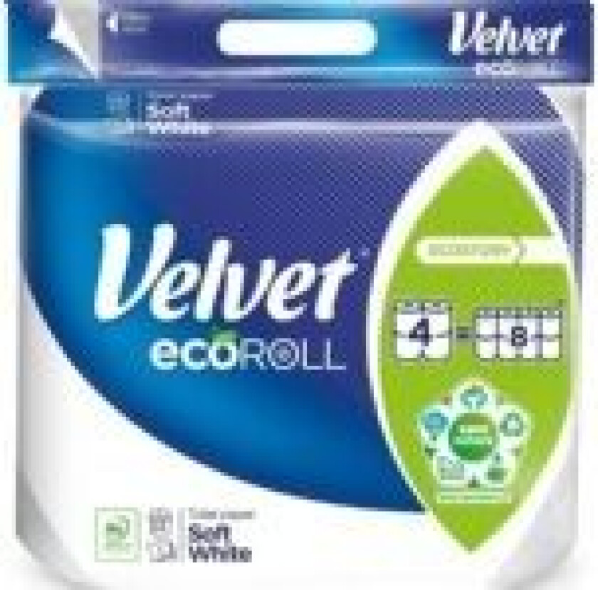 Toalettpapir Ecoroll 4 ruller