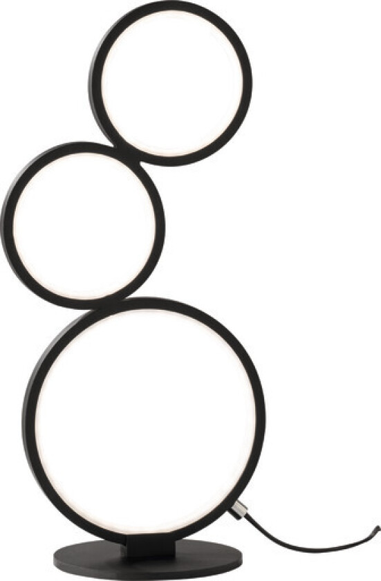 Rondo bordlampe, sort, 45 cm