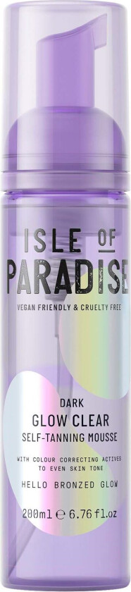 Isle Of Paradise Glow Clear Self Tanning Mousse Dark