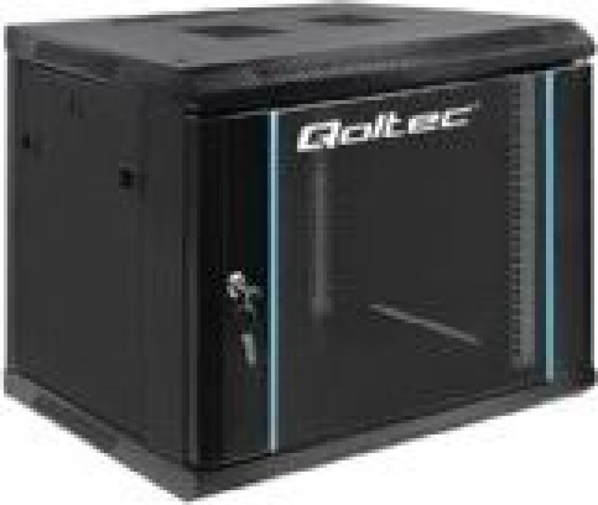 - Rack skap - svart - 9U - 19