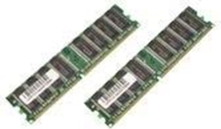- DDR - sett - 2 GB: 2 x 1 GB - DIMM 184-pin - 400 MHz / PC3200 - CL3 - 2.6 V - ikke-bufret - ikke-ECC