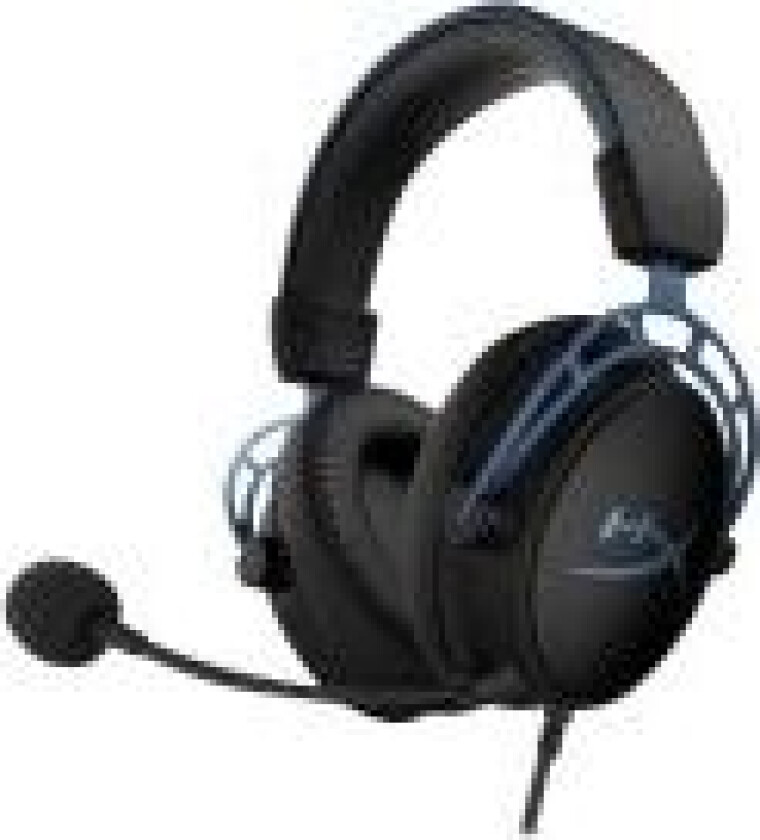 HyperX Cloud Alpha S - Hodesett - full størrelse - kablet - 3,5 mm jakk - svart