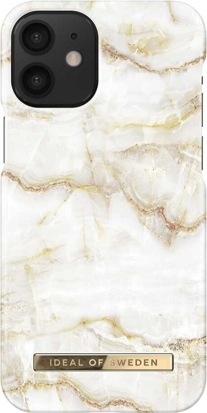 Ideal Of Sweden Iphone 12 Mini Fashion Case - Golden Pearl Marble