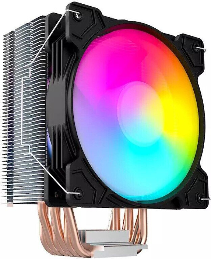 CPU KJØLER RGB ALT-I-ETT AIO SVART LC-600