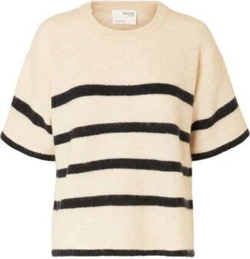 Maline-Liliana 2/4 Knit O-Neck - Birch Dark Sapphire L