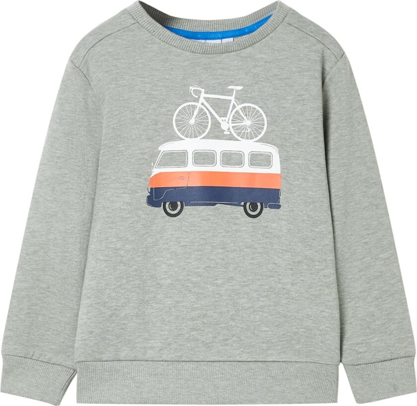 Barnegenser lyseblå melert 128