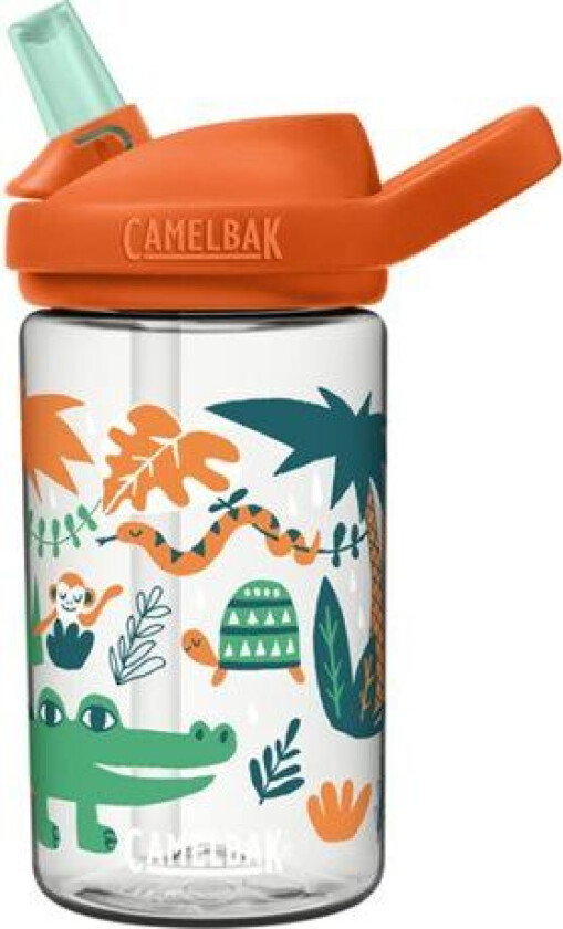 Camelbak Eddy+ Kids Drikkeflaske, Jungle Animals, 0,4 L
