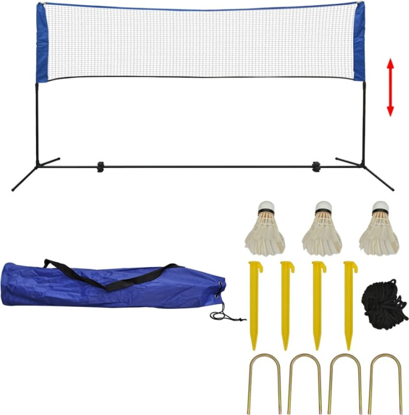 Bilde av Badmintonnett med fjærballer 300x155 cm