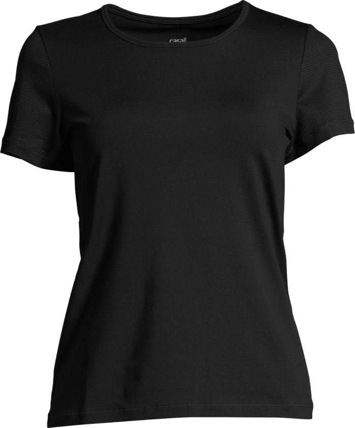 Essential Mesh Detail Tee Dame Black 40