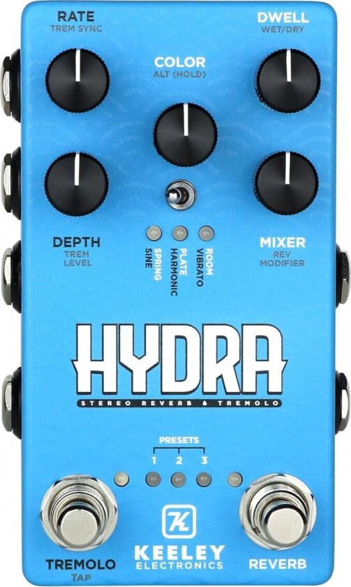 Hydra Stereo Reverb & Tremolo