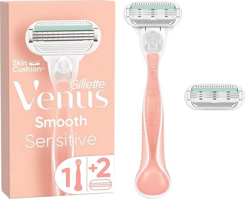 Barberhøvel Venus Smooth Sensitive 2up