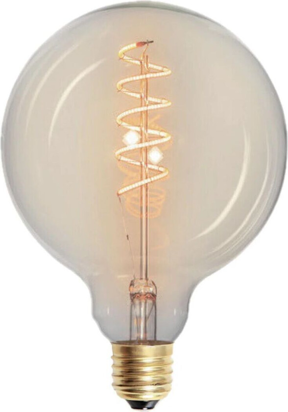 Filament E27 spiral globe 125 mm klar - 4W - Dimbar