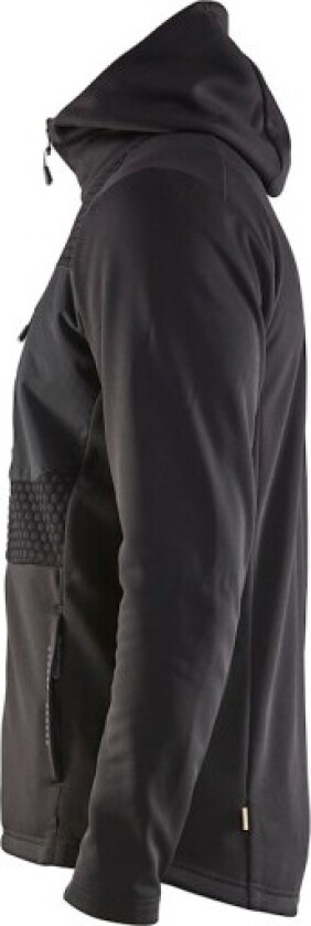 Blåkläder 354025269900S Hettegenser svart, full glidelås Str. S