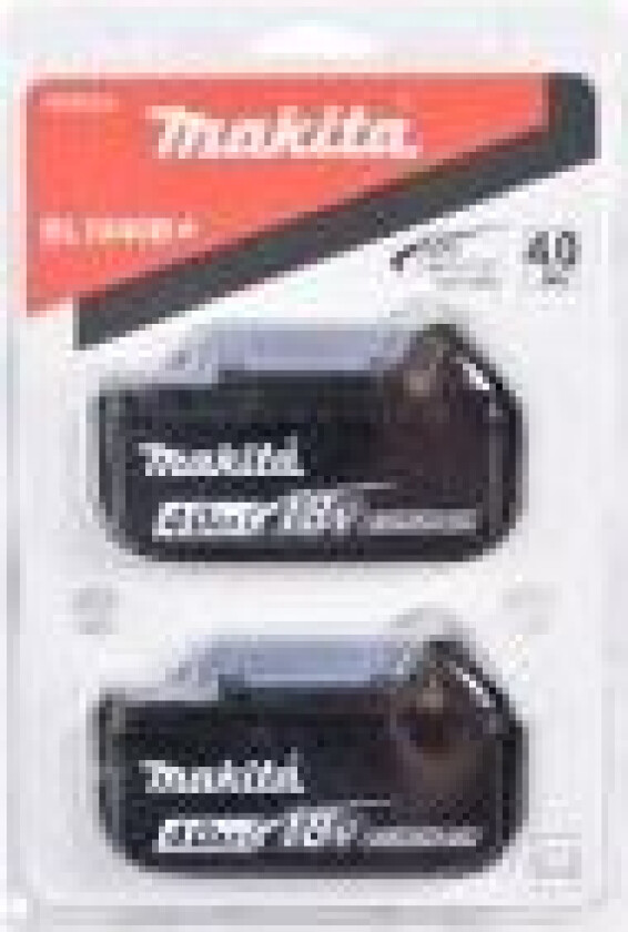 batterier 18 volt 2 x 18 Volt/4,0 Ah