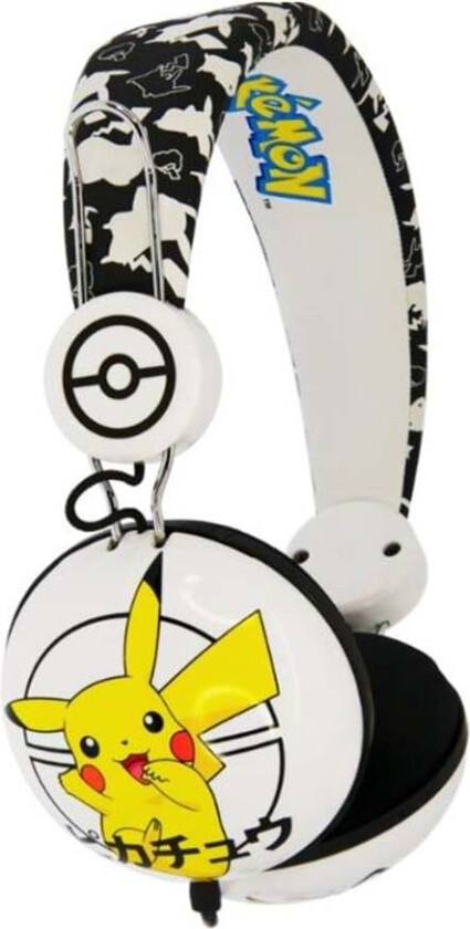 Pokemon On-Ear Headset for barn Maks. 95dB - fra 8 år - Pokemon - Pikachu