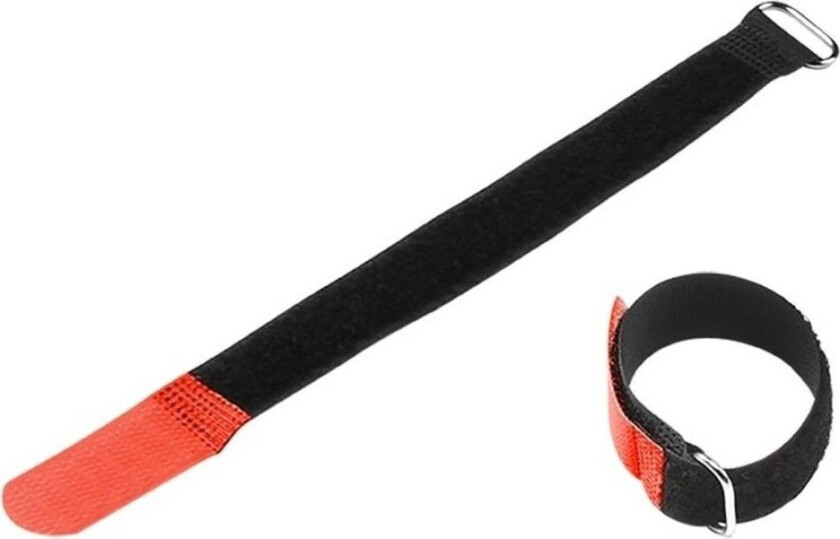 Hook and Loop Cable Tie Pack of 10 200 mm x 20 mm Red