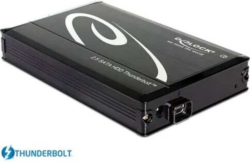 2.5? External Enclosure Sata Hdd > Thunderbolt 2.5" Thunderbolt Svart