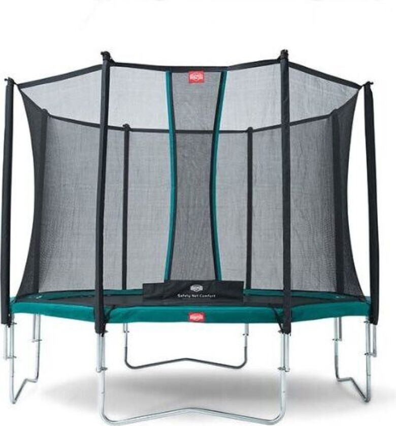 BERG Toys Berg Trampoline Favorit 330 Grønn Med Sikkerhetsnett Comfort 330 cm dia Grønn