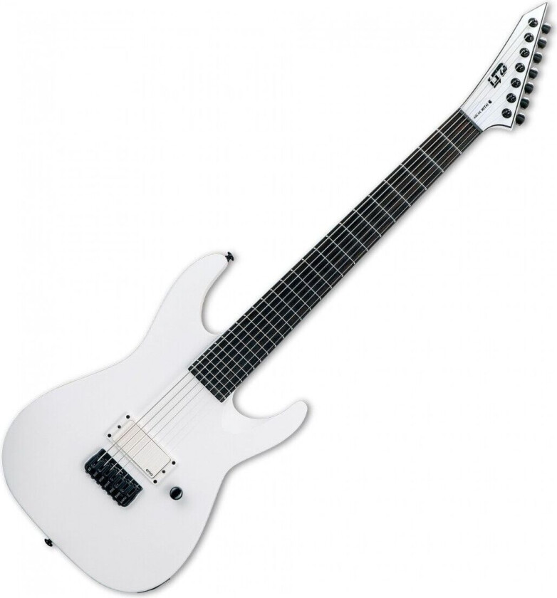 ESP LTD M-7HT Baritone Arctic Metal Snow White Satin