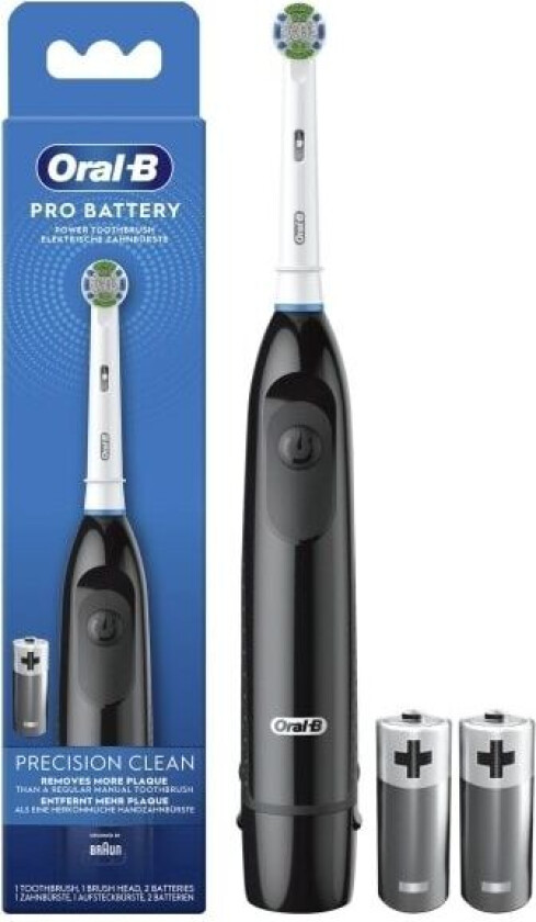 Oral-B svart batteritannbørste for voksne