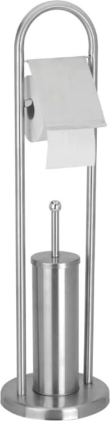 Excellent Houseware Stående toalettrullholder med toalettbørste 80 cm