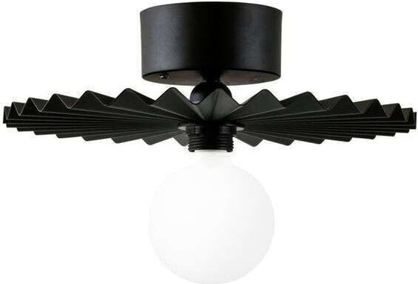 Omega plafond/vegglampe 35 cm Svart