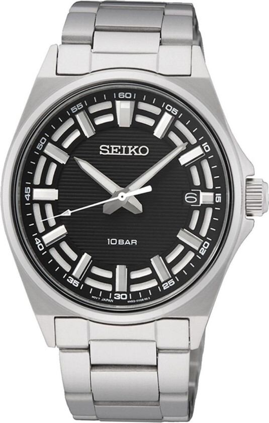 Classic Mens SUR505P1 - Kvarts - Sølv - Herreklokker - Rustfritt stål - ledd m/pin - Mineral