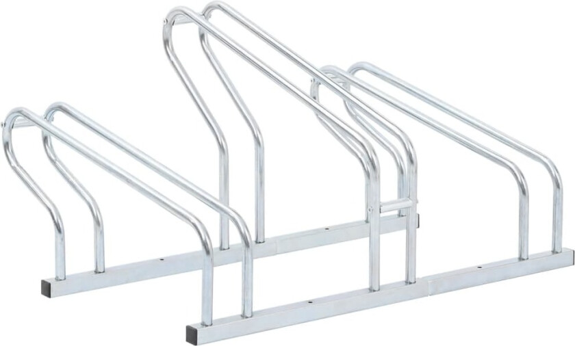 Bilde av Sykkelstativ for 3 sykler gulv frittstående galvanisert stål