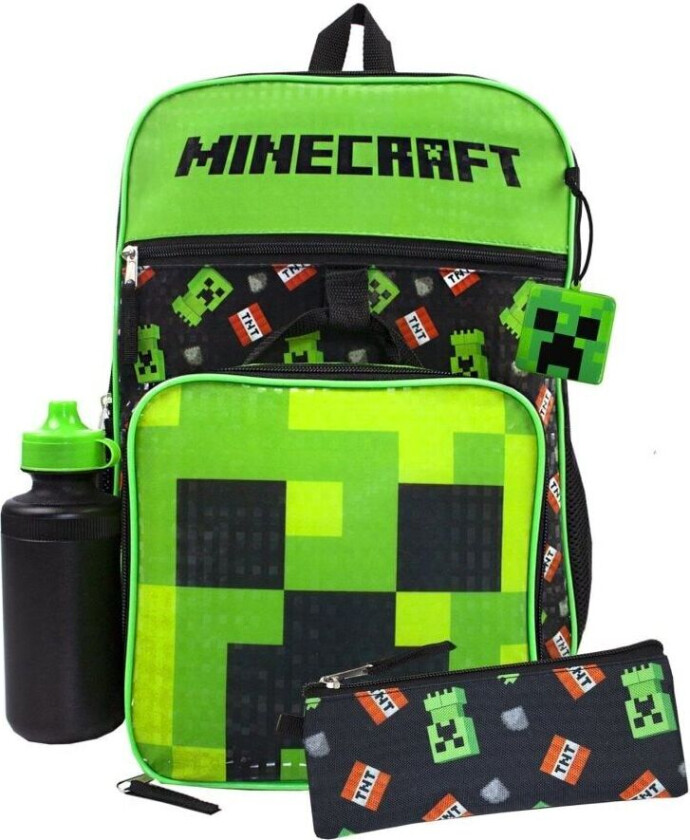 Minecraft TNT Creeper Backpack Set (Pack of 5)